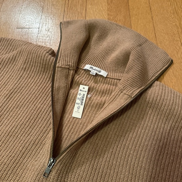 Madewell Zip Turtleneck Pullover Sweater - Picture 3 of 5